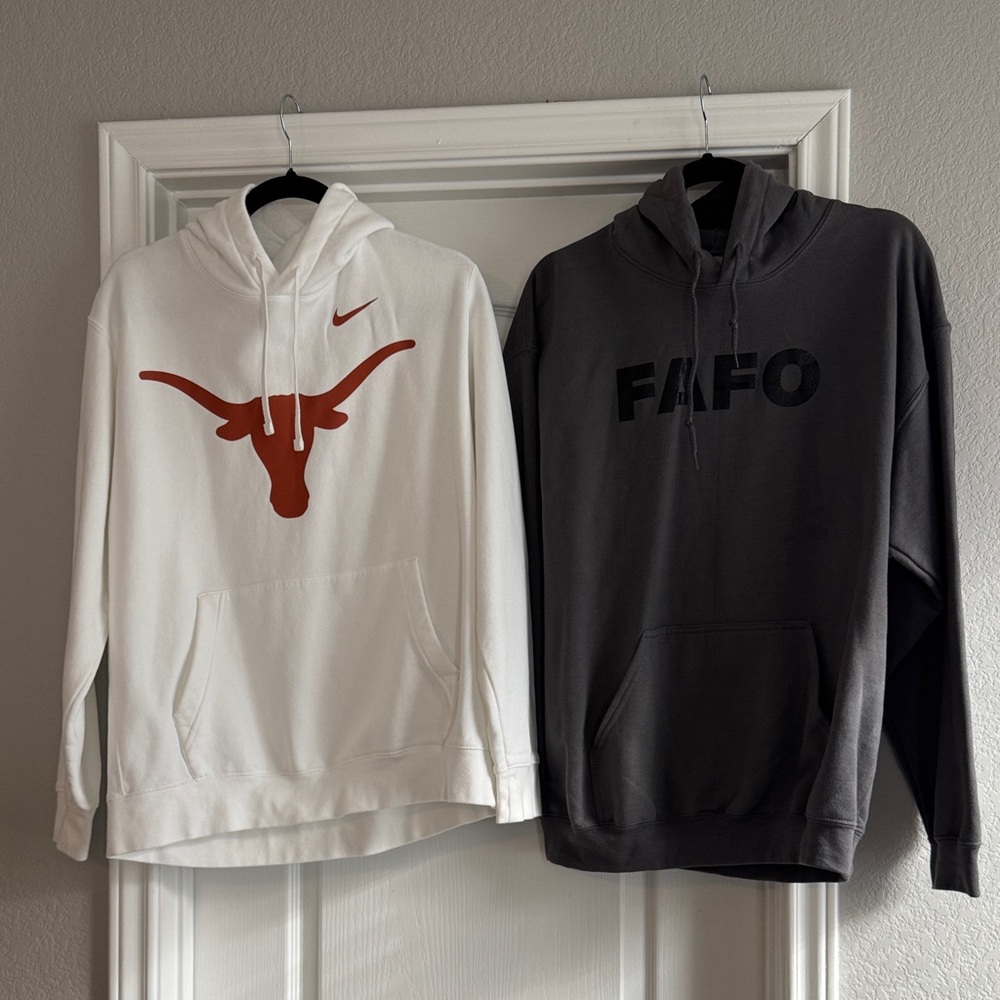 Nike White Longhorns Men's Hoodie Bundle